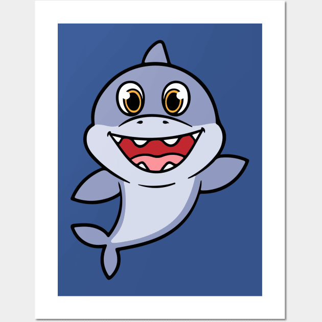 Baby Shark Desing for Kids Wall Art by SGcreative